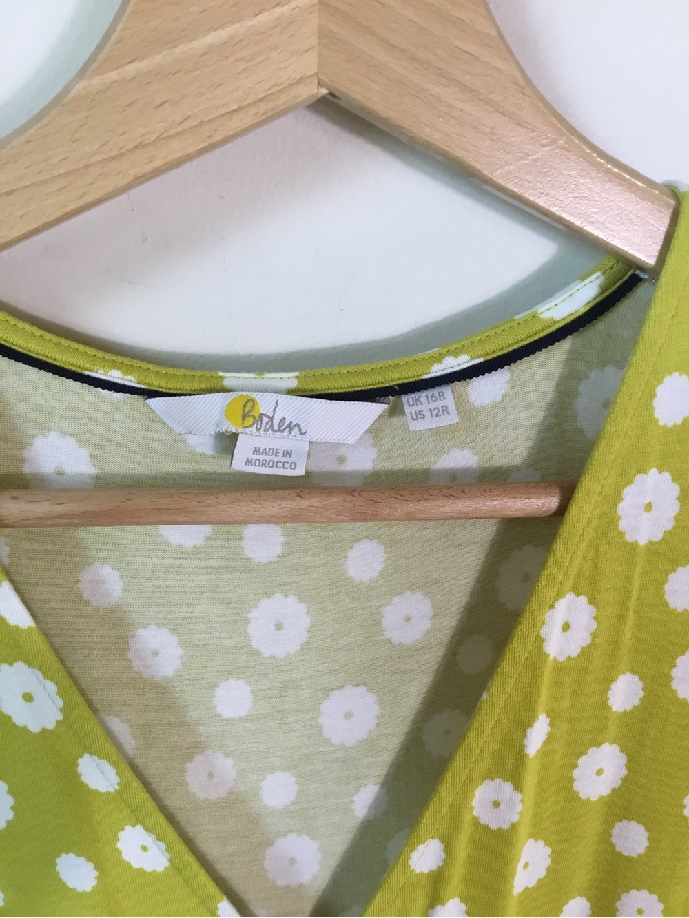 Boden Lola Daisy Print Wrap Jersey Dress - Picture 6 of 7